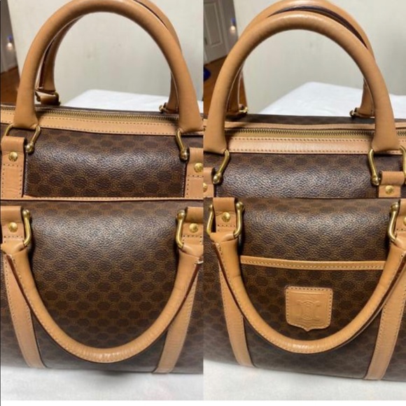 Celine Boston Handbag Macadam Brown - Picture 11 of 12